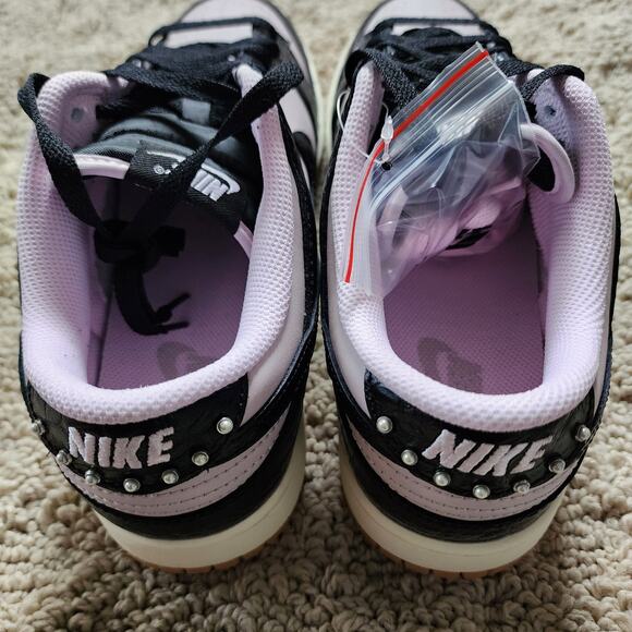 Nike Dunk Low Black Platinum Violet Croc Brand New Sz 9 - Picture 6 of 10